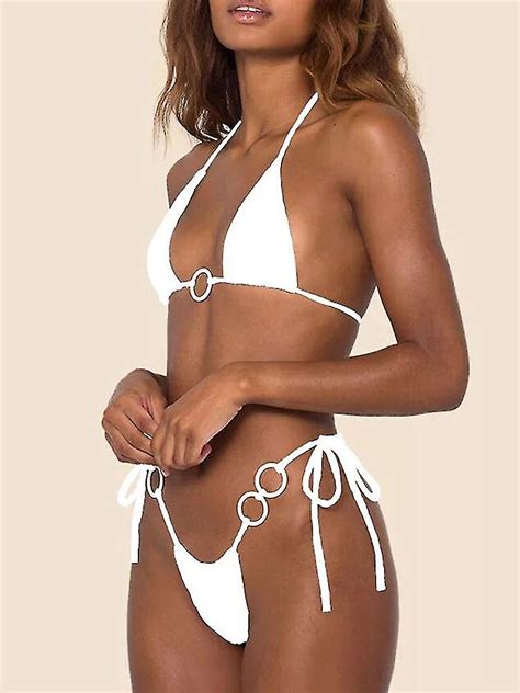 Sexy Bikini 2022 Swimsuit Thong Bikini Set Print Swimwear Hollow Out