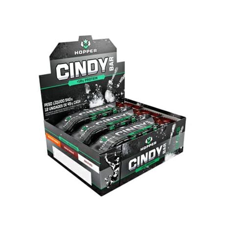 Barra Proteica Cindy Bar Caixa C 12 Unidades De 45g Hopper