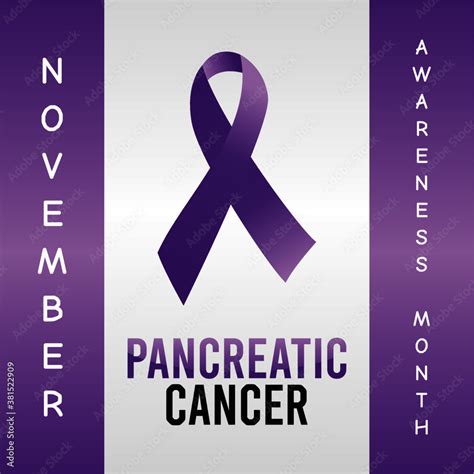 vector graphic of pancreatic cancer awareness month good for pancreatic ...