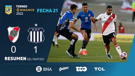 TorneoBinance Fecha 21 Resumen De River Talleres YouTube