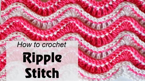 Easy Ripple Stitch Crochet Pattern