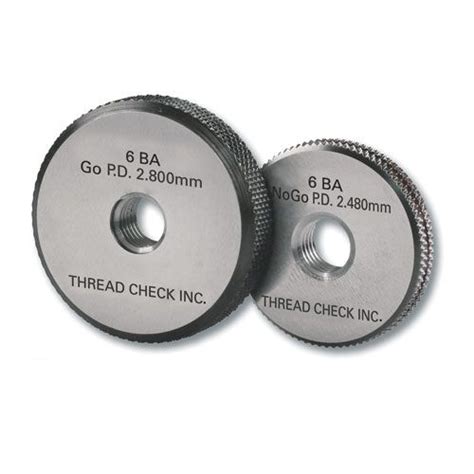 Ba 5 Go No Go Thread Ring Gage Set