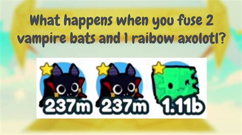 What Happens When You Fuse 2 Vampire Bats And 1 Rainbow Axolotl PET