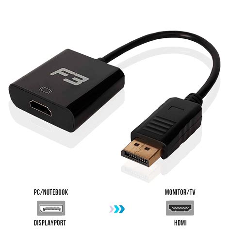 Cabo Adaptador Conversor DisplayPort para HDMI JC CB DMI F3 Acessórios