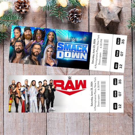 Wwe Birthday Invitations Etsy