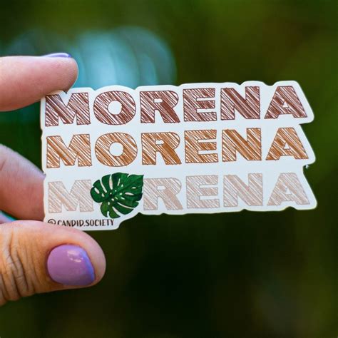 Morena Premium Sticker Huella Local