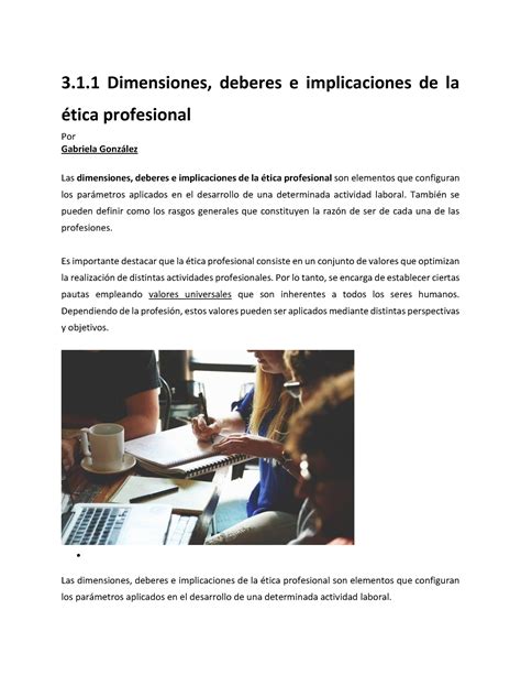 Dimensiones E Implicaciones En La Etica Profesional Hot Sex Picture