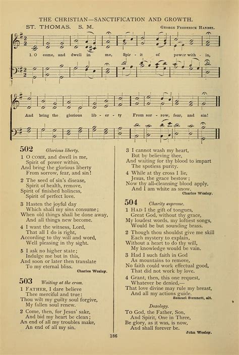 Hymnal Of The Methodist Episcopal Church 502 O Come And Dwell In Me