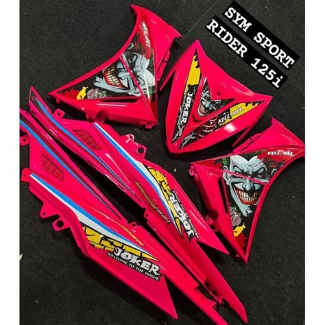 COVERSET ORIGINAL SYM SPORT RIDER 125i JOKER Siap Tampal Shopee