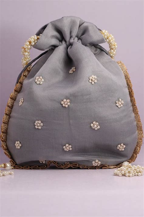 Indian Potli Bag Hand Embroidery Handmade Bridal Potli Wedding Bag