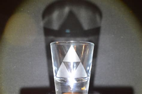 Zelda Triforce Loz Etched Shot Glass Fan Art Etsy