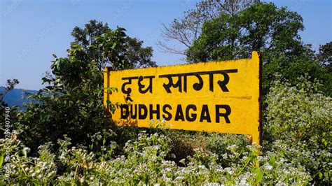 Dudhsagar train route Stock Photo | Adobe Stock