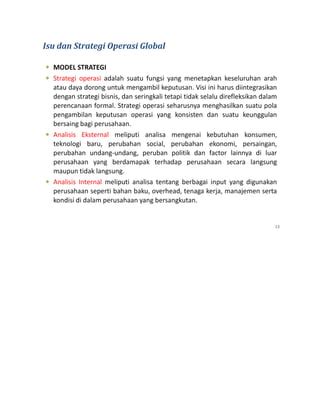 Strategi Operasi Dalam Lingkungan Global PDF