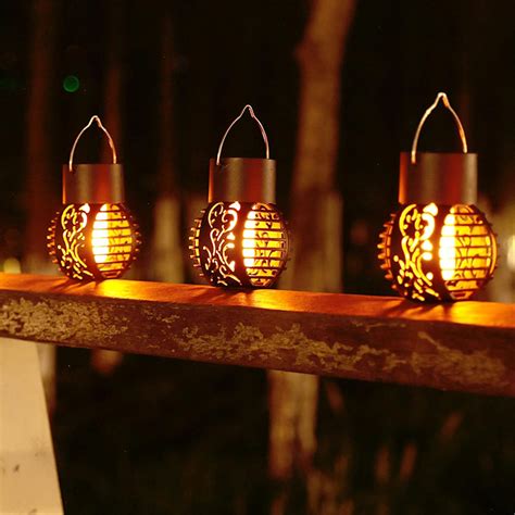 Cockjun Garten Solarlampen außen LED Solar Laternen Hängelampe