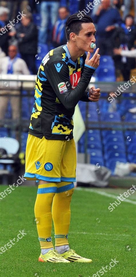 Napolis Jose Callejon Celebrates After Scoring Editorial Stock Photo