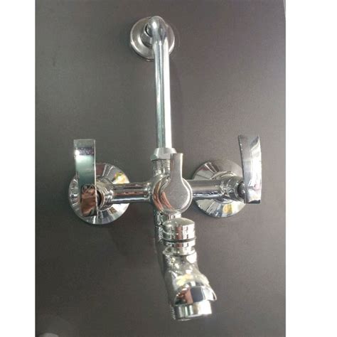 RN Three Handle Stainless Steel 3 In 1 Wall Mixer For Bathroom Fitting