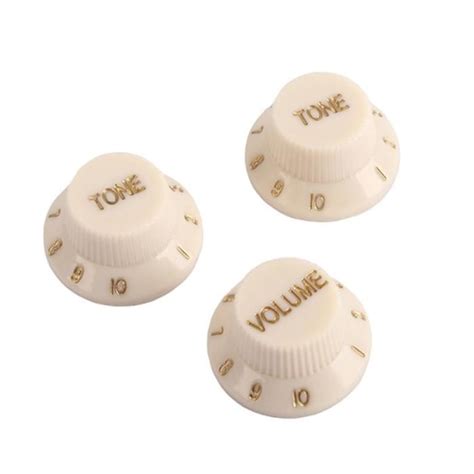 Lot de 3 boutons de contrôle du volume de la guitare électrique en