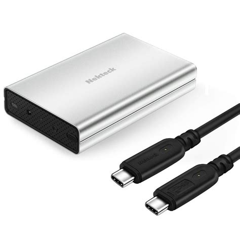 Buy Nekteck Aluminum USB C Hard Drive Enclosure SATA HDD SSD Adapter