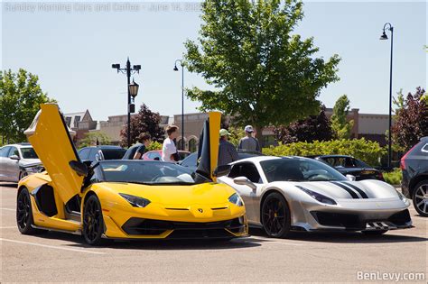 Lamborghini Aventador SVJ And Ferrari 488 Pista BenLevy