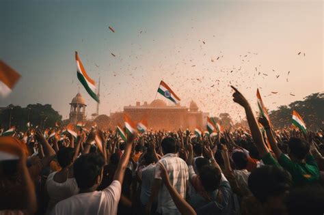 Premium Photo People Celebrating India Republic Day