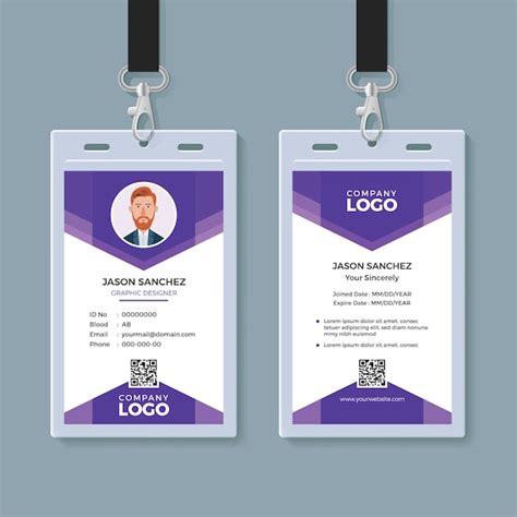 Premium Vector | Creative id card template