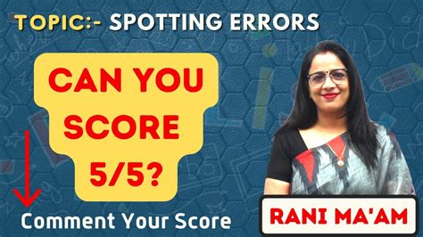 Can You Score Spotting Errors Quiz Sentence Correction Ssc