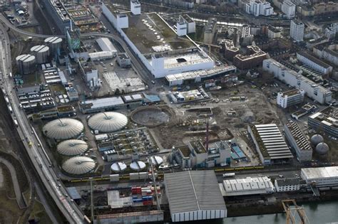 Basel Aus Der Vogelperspektive Sanierung Und Erweiterungs Baustelle