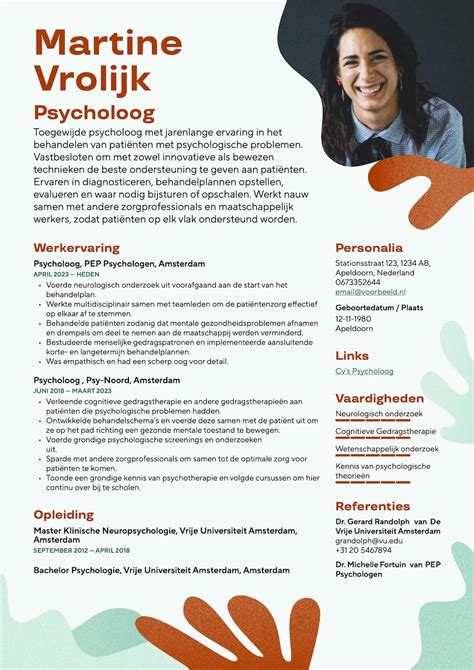 Psycholoog Cv Voorbeelden Tips Pdf Documenten