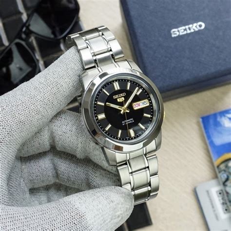 Jual Seiko Snkk K Black Dial Stainless Steel Jam Tangan Pria