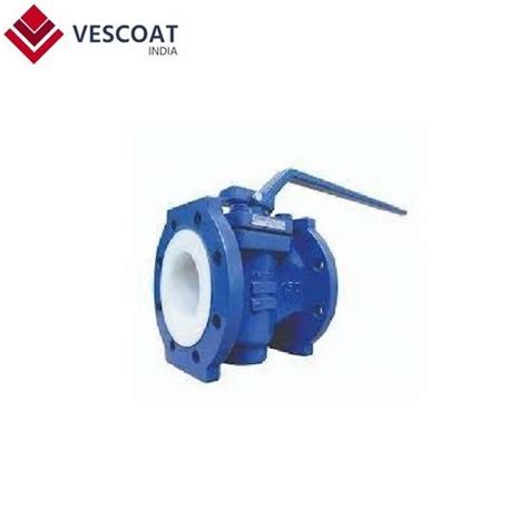 Material Di Wcb Teflon Lined Pfa Fep Plug Valve Valve Size 6 Inch