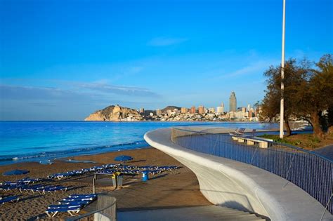 Premium Photo Benidorm Poniente Beach In Alicante Spain