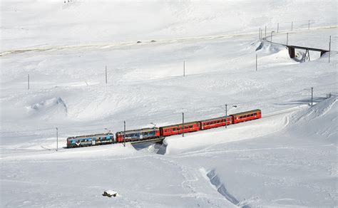 Abe Iii Der Rhb Zwischen Ospizio Bernina Und Bernina Lagalb