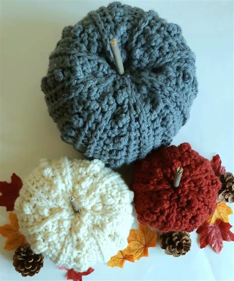 Chunky Crochet Pumpkin Free Crochet Pattern Lulostitchco