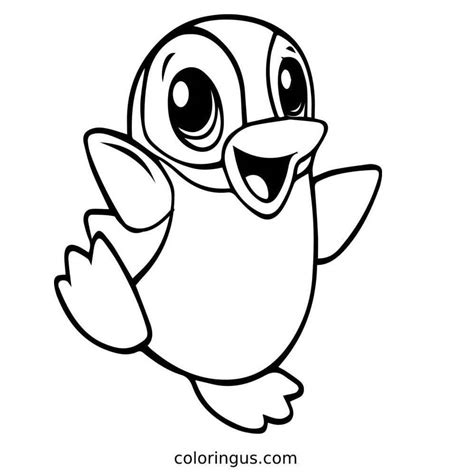 Penguin Coloring Pages Free Printable Pdf