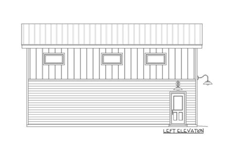 Plan 68595vr Garage Plan With Side Sloping Roof And Storage Area