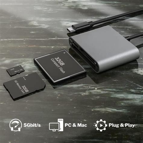 Lecteur De Cartes Mémoire Usb C Lecteur De Carte Card Reader Pour