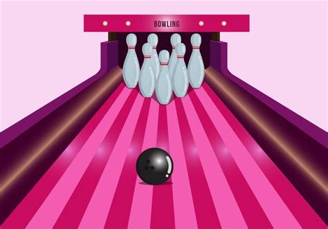 Bright Pink Bowling Lane Vector 144401 Vector Art at Vecteezy