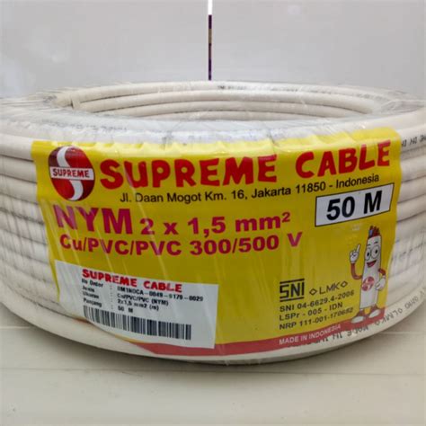 Jual Kabel Supreme Nym X Roll Putih X Meter Kawat Tembaga