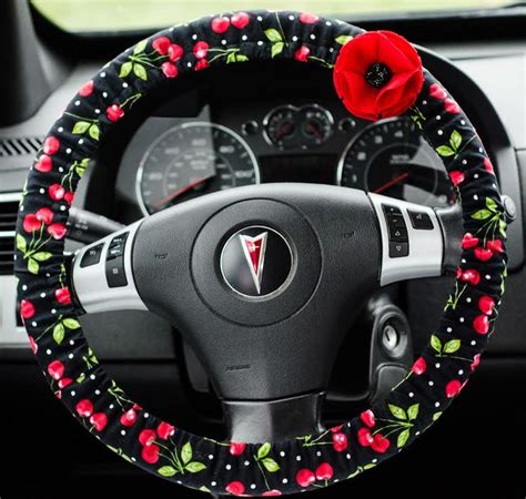 Retro Rockabilly Cherries And Polka Dots Padded Steering Wheel Etsy