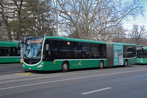 Mercedes Citaro Auf Der Linie Wartet Am An Der