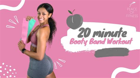 20 Minute Booty Band Workout From Home Tone And Build Your Glutes Youtube