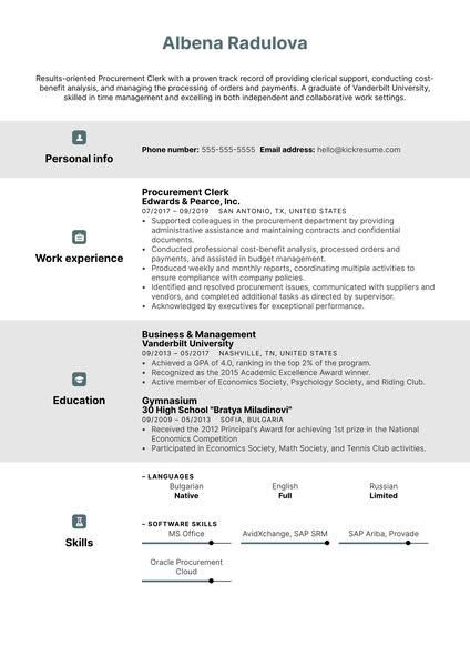 Back Office Assistant Resume Sample Kickresume