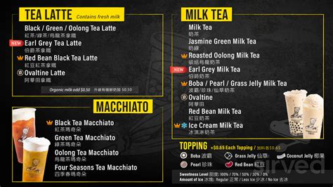 Wushiland Boba Menus In San Gabriel California United States