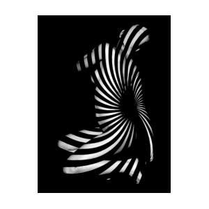 0721 AR Black And White Fine Art Nude Abstract Big Woman BBW Art Print