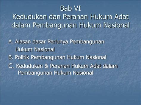 Ppt Hukum Adat And Sistem Hukum Nasional Powerpoint Presentation Id5957447