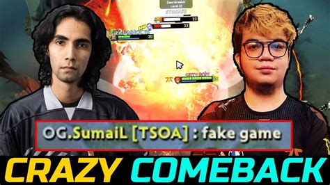 CRAZY WOMBO COMBO COMEBACK RAVEN VS SUMAIL DOTA 2 YouTube