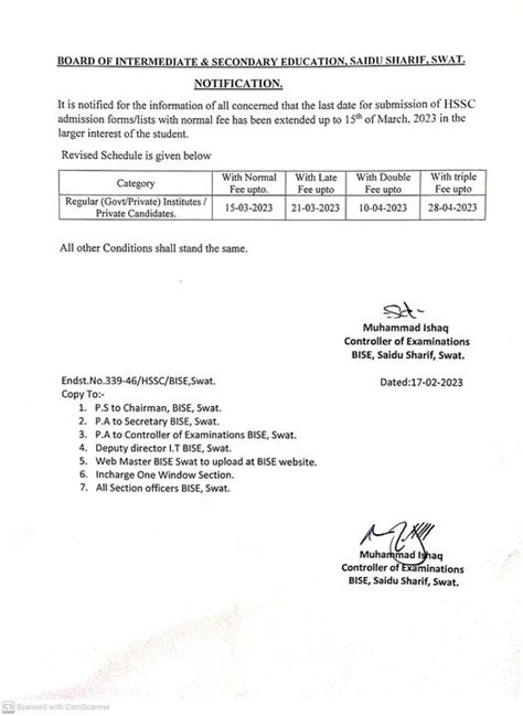 Bise Swat Board Date Sheet 2024 Inter Part 1 2 Hssc Fa Fsc Inter 11th And 12th 1st And 2nd