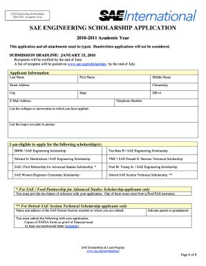 Fillable Online Aldine K12 Tx SAE Engineering Scholarships Aldine K12