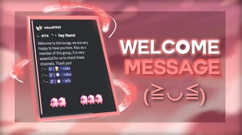 How To Make A Cute Welcome Message On Discord On Slash Commands 🌸