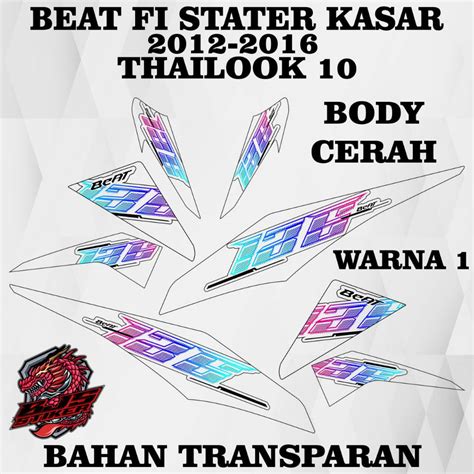 Jual Cod Striping Sticker Stiker Polet Lis Transparan Uv Beat Fi Lama